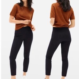 Everlane The Side-Zip Stretch Cotton Work Pant Black Sz 2